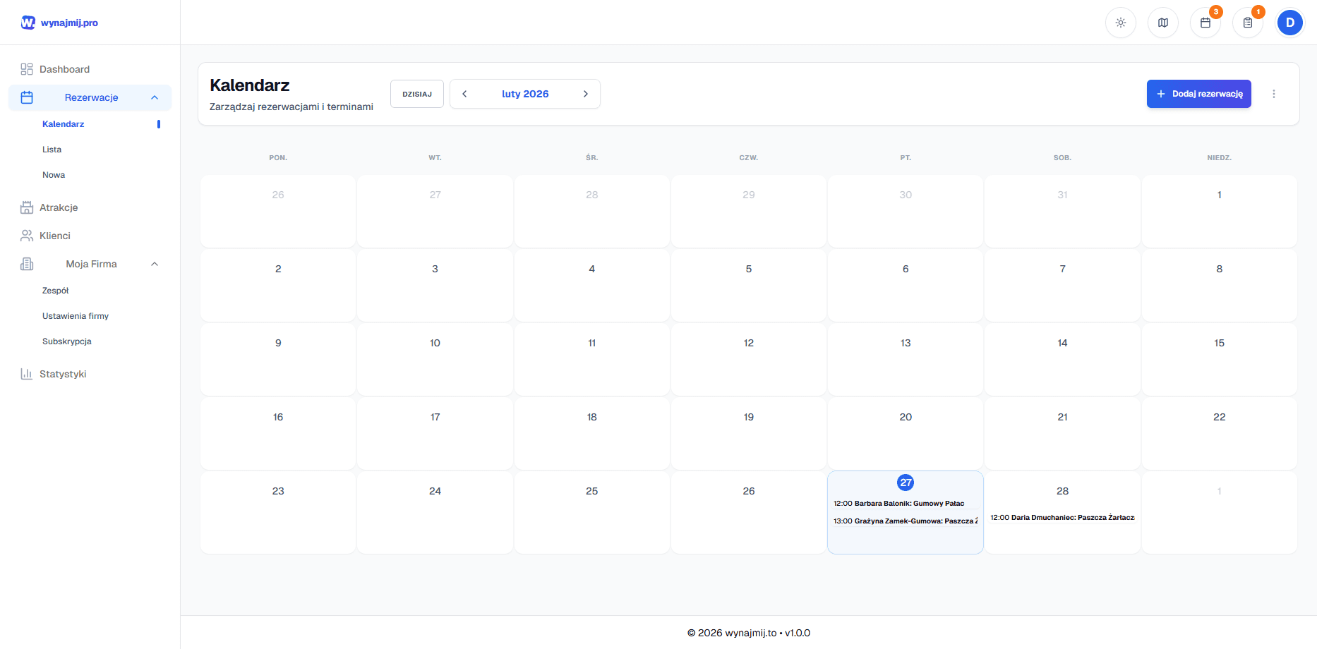 Kompletny obraz całego miesiąca